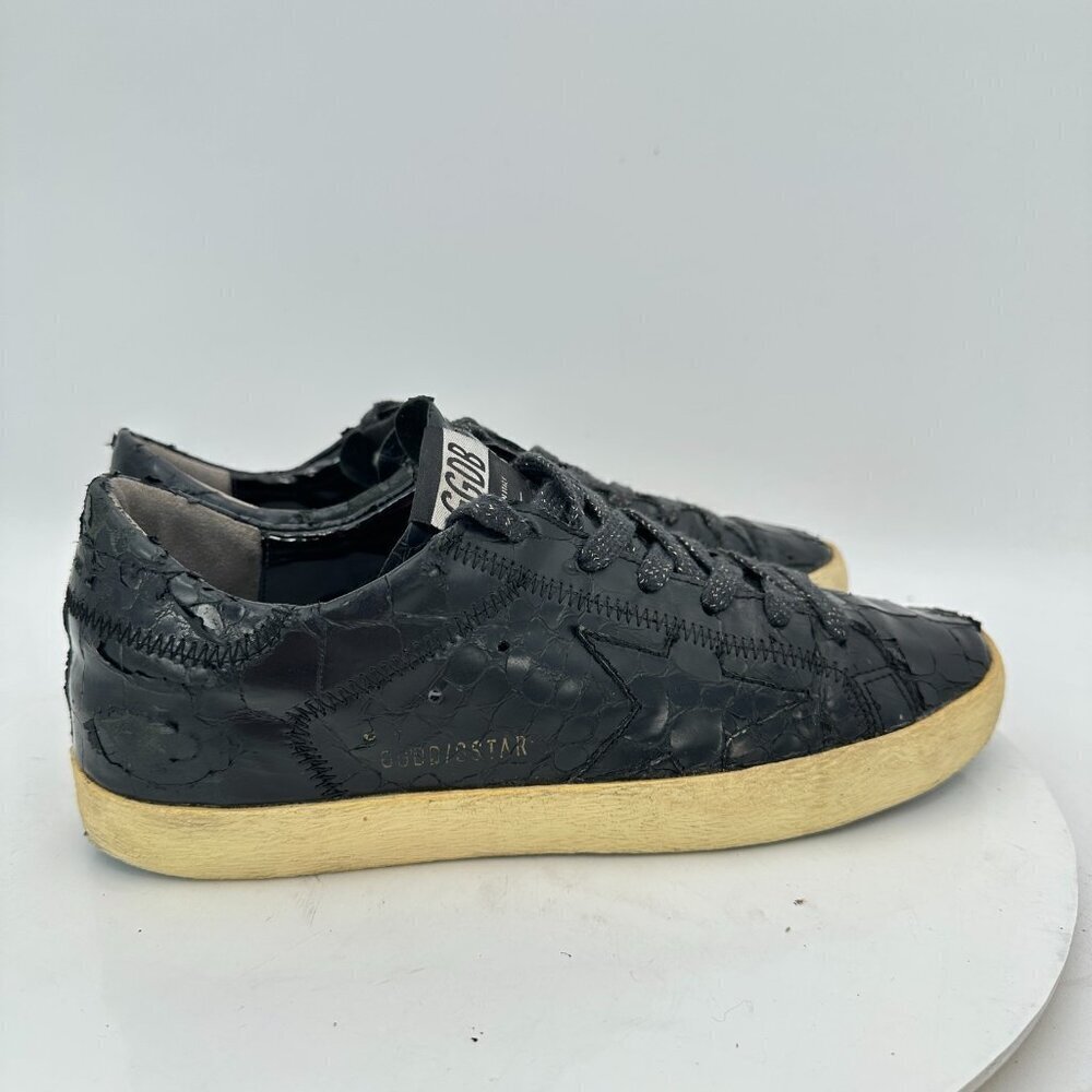 Golden Goose Deluxe Brand GGDB Superstar EU 40 Women 10 Men 7 Black Shoes - Picture 4 of 11